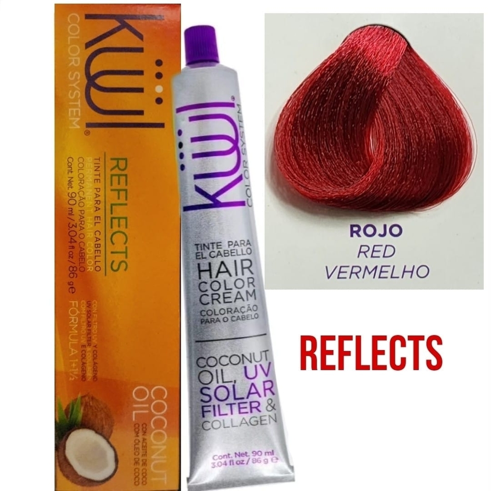 Kuul Reflects Coconut Oil Hair Color Cream - Red